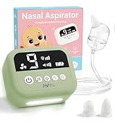 HEYVALUE Nasal Aspirator for Baby, Hospital Grade Nose Sucker with 9 Levels Suction, Night Light ...