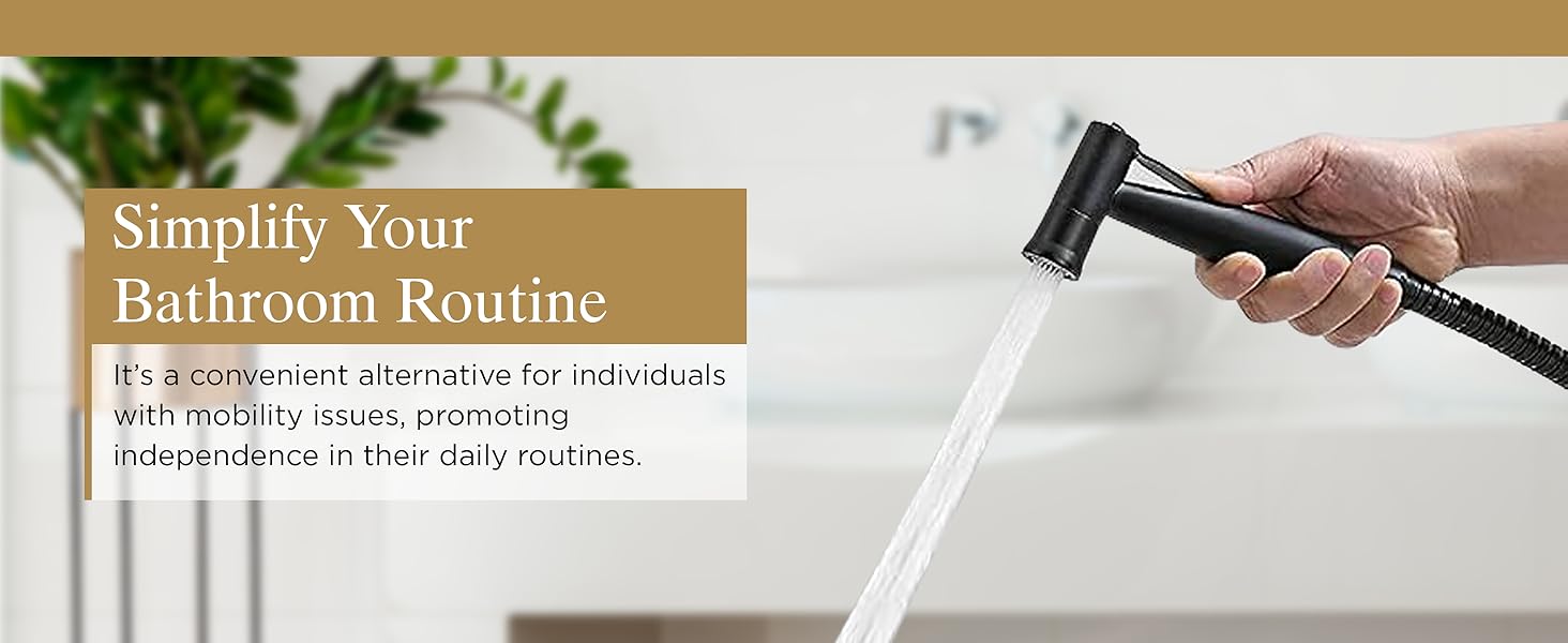 bathroom bidet routine