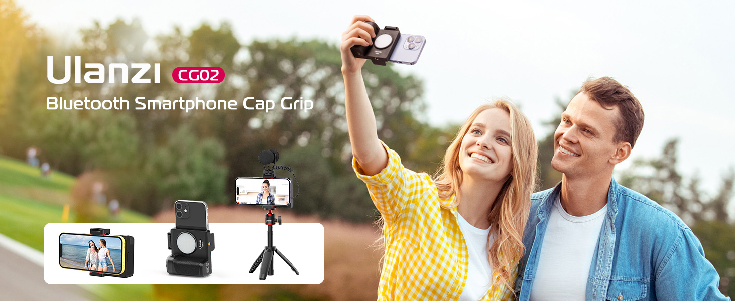 ULANZI CG02 Phone Tripod Mount with Remote Control