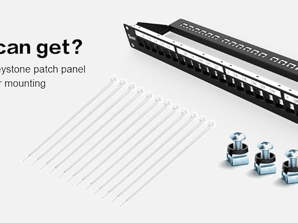 1u24Port keystone Patch Panel