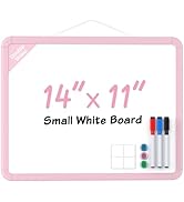 MaxGear Small Dry Erase Board for Wall, 14"x 11" Double-Sided Whiteboard with 3 Dry Erase Markers...