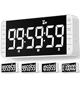 MeesMeek Kitchen Clock Timer: 99H 59M 59S Countdown Countup Rechargeable Interval Digital Timer, ...