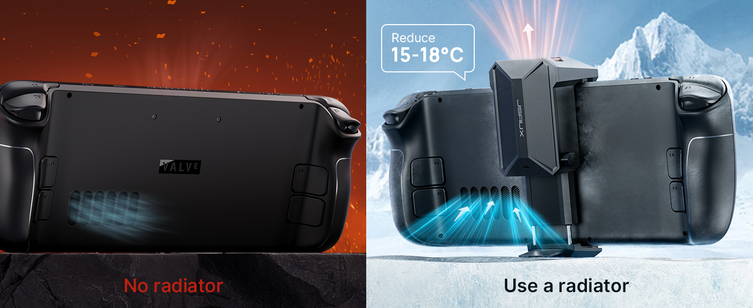 JSAUX Cooling Fan for Steam Deck, Steam Deck Cooler