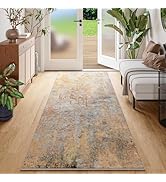 Beige Gold Rug Runners for Hallways Kitchen Non Slip Washable 2x6 Entryway Runner Rugs with Rubbe...
