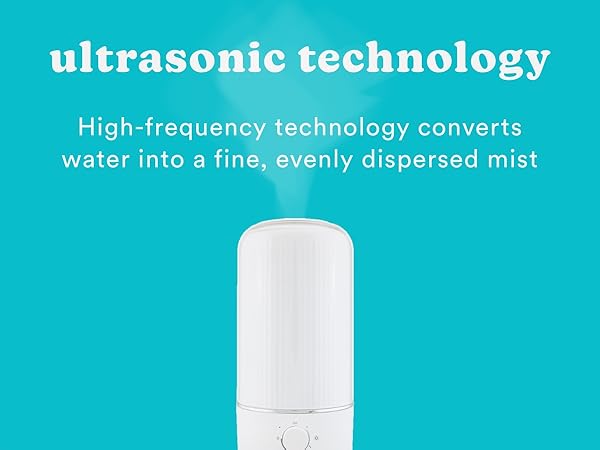 white humidifier with cool mist