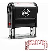 Miseyo Received Self Inking Rubber Stamp - Red Ink