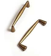 Antique Brass Zinc Alloy Cabinet Pulls - 3-3/4 Inch(96mm) Hole Center Classic Vintage Drawer Hand...