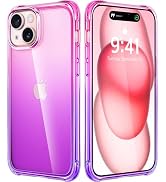 Mkeke for iPhone 15 Case, [Not Yellowing] [Military-Grade Drop Protection] Phone Case for iPhone ...