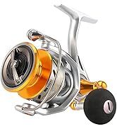 SeaKnight Rapid Saltwater Spinning Reel, 4.7:1,6.2:1 High Speed, Max Drag 33Lbs, Smooth Fresh and...