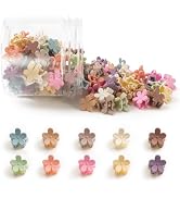 Mini Flower Hair Clips 100Pcs, Small Hair Clips Mini Claw Clips Cute Jaw Clips Hair Pins Hair Bar...