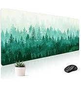 Stanoha Mouse Pad Desk Mat Gaming Large Keyboard Cute Office Desktop Computer Laptop Green Forest...