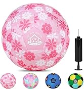 Lemmeko Indoor Soccer Ball Size 3 Toddler Kids Soccer Ball, Silent Soccer Balls Gifts for Boys Gi...