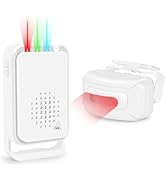 Greencycle Motion Sensor Alarm Outdoor Waterproof, Weatherproof Motion Detector with 900FT Long R...