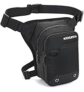 HUANLANG Drop Leg Bag for Men Women - Motorcycle Thigh Bag with Removable Leg Harness for Outdoor...