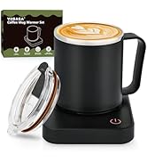 VOBAGA Coffee Mug Warmer Set with Auto Shut Off, Come with 15 oz Coffee Mug, 3 Temperature Settin...