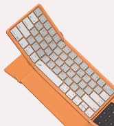 Nillkin Foldable Travel Keyboard with Touchpad &amp; Number Pad, Bluetooth Wireless Portable Folding ...