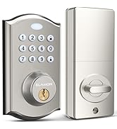 Keyless Entry Door Lock - Electronic Door Lock with Keypad, Smart Deadbolt Lock with Auto Lock, S...