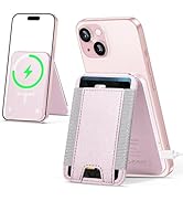 For Magsafe Wallet Stand, 15W Wired Magnetic Charging Stand for iPhone 15/14/13/12 Series, Vegan ...