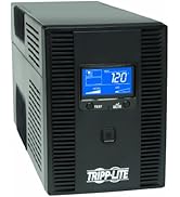 Tripp Lite SMART1500LCDT 1500VA 900W UPS Battery Back Up, AVR, LCD Display, Line-Interactive, 10 ...