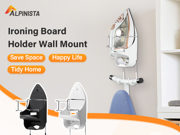 ironing board holder hanger iron Ironing Board Holder Wall Mount Hanger wall mount and