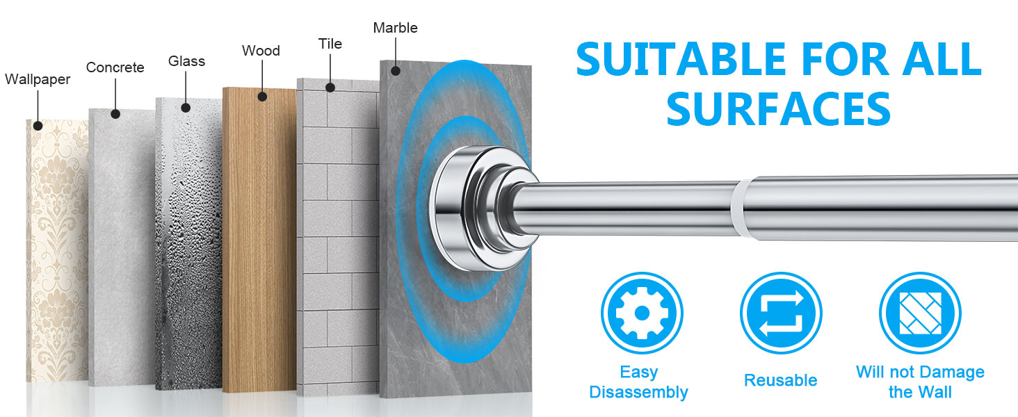 shower rod tension