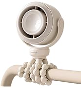 SWEETFULL Portable Stroller Fan, Pinch-Proof Baby Fan, 10H Battery, 5-Speed Quiet Mini Clip on Fa...