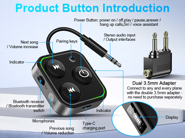 airplane bluetooth adapter