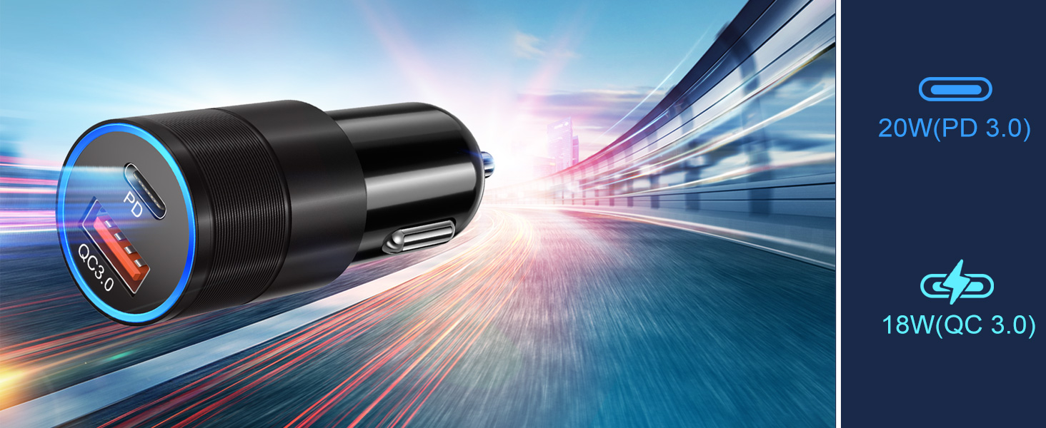 usb c car charger