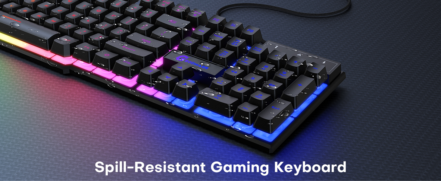 104 wired gaming keyboard