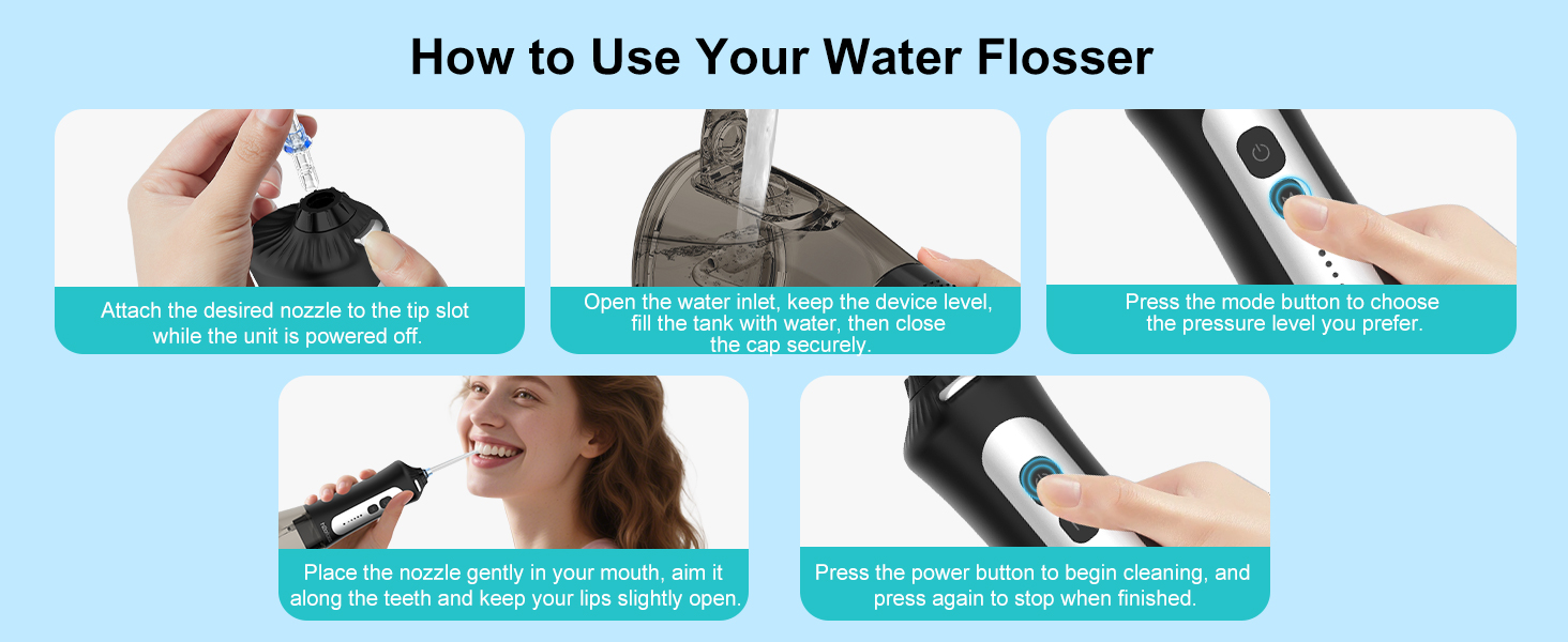 h2ofloss electric toothbrush and water flosser combo