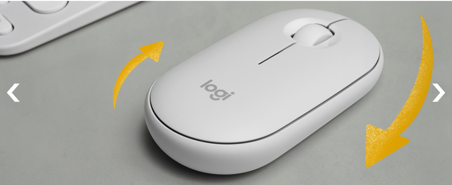 pebble 2 m350s wireless portable white mouse