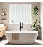 Seenus Waterproof EVA Shower Window Curtain 3D Frosted for Privacy, 40 x 36 inch Bpa-Free Vinyl S...