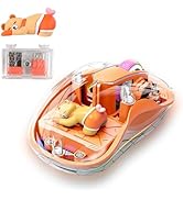 elec Space Cute Wireless USB C Mouse - Bluetooth Triple Mode Rechargeable Cartoon Mouse for Lapto...