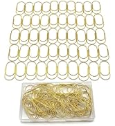 ZYFOFFICE 50 Pcs Jumbo Gold Paper Clips, 2 Inch Large Size, Heavy Duty Paperclips, Rust Resistant...