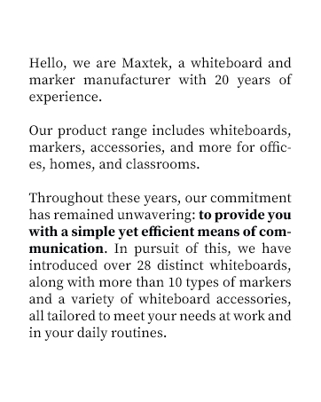 maxtek dry erase marker