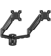 MOUNTUP Dual Monitor Wall Mount for 2 Max 32 Inch Computer Screen, Fully Adjustable Double Monito...