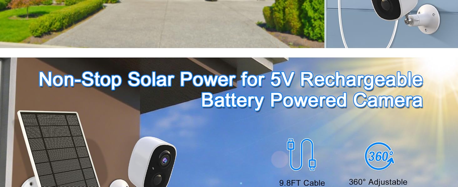 solar panel for battery camera