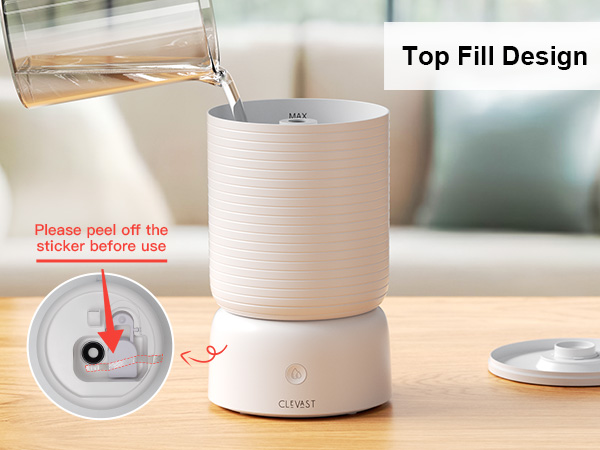 top fill humidifier design