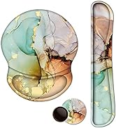 ArtSo Mouse Pad Keyboard Wrist Rest Support Ergonomic, Upgraded Cushion Mousepad Gel Memory Foam ...