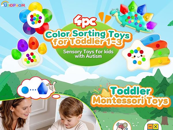 color sorting toy for toddler 1-3