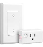SURAIELEC Dimmer Plug with Remote Control, Fits 200W INC and 150W LED | Wall Switch Remote &amp; Rece...