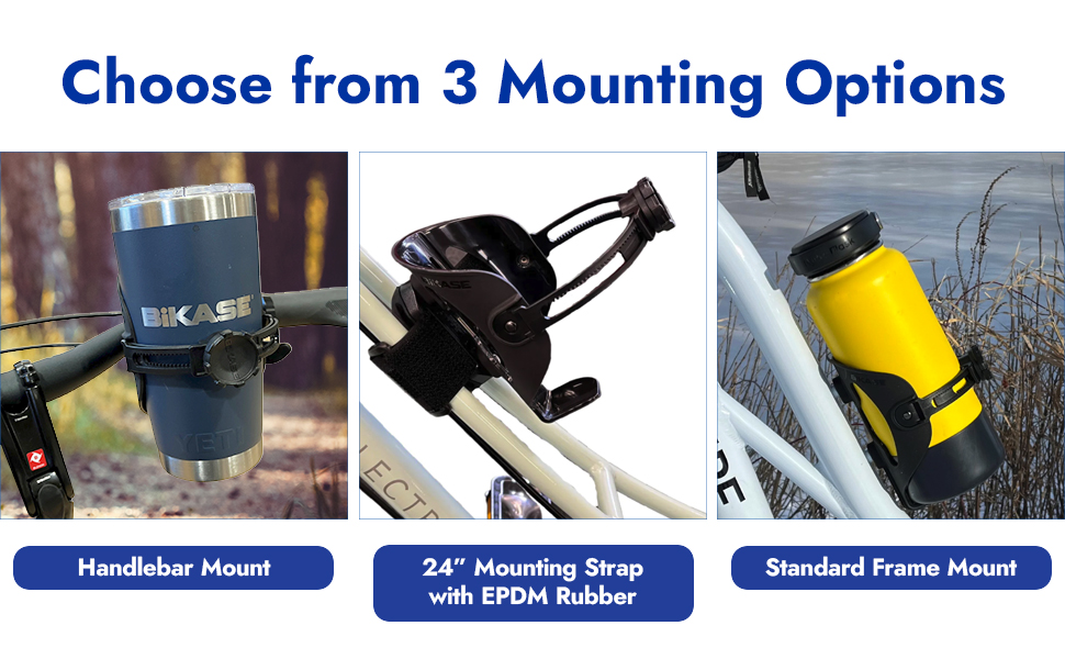 Standard Frame Mount Handlebar Mount 24” Mounting Strap with EPDM Rubber