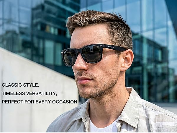 Comfort fit mens sunglasses for all day wear