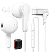 APETOO USB C Headphones Magnetic Wired Earbuds iPhone 17 16 15/iPad Pro, Right Angle Type C in-Ea...