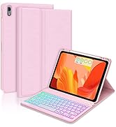 GOOJODOQ 7 Colors Backlit Keyboard Case for iPad Air 5th/4th Gen 2022/2020 10.9 inch -Detachable ...