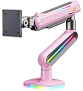 NB ERGONOMIC Gaming Monitor Arm for Flat/Ultrawide/Curved Monitors 32 to 60 inch, Heavy Duty Moni...