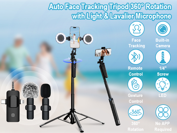 Auto face tracking tripod1