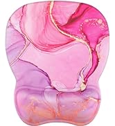 MROCO Ergonomic Mouse Pad with Wrist Support Gel Mouse Pad with Wrist Rest, Comfortable Computer ...