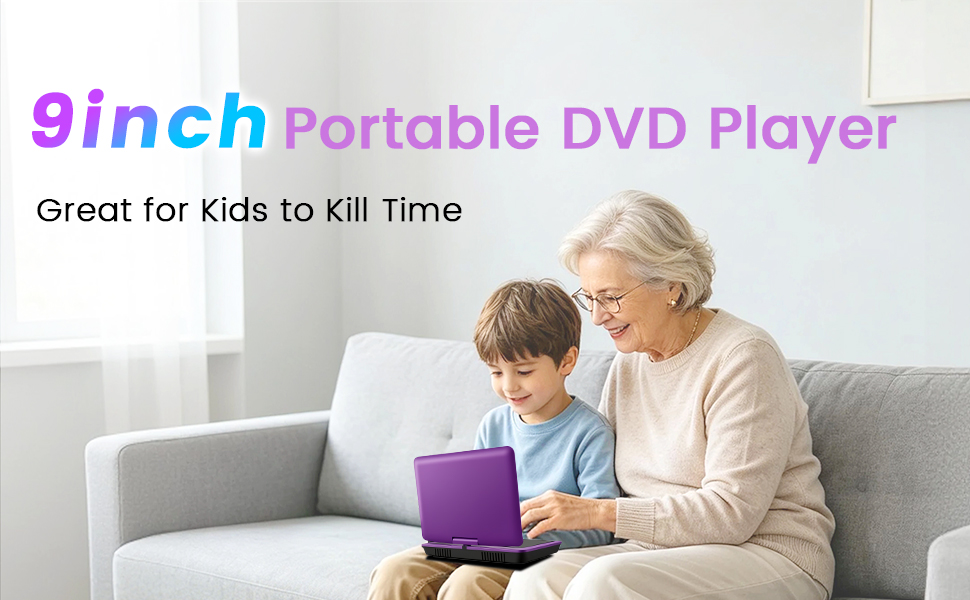 9inch portable dvd payer