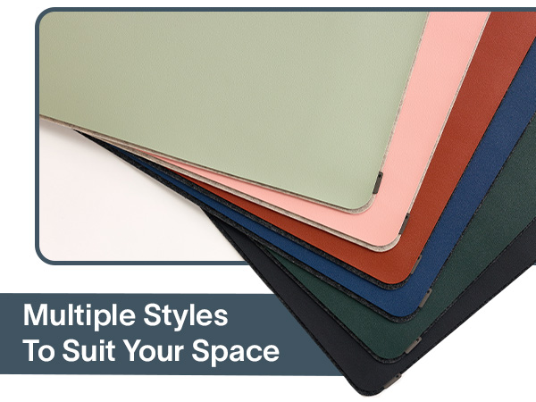 leather desk mat blotter mouse pad faux vegan leatherette colors office accessories mousepad nordik